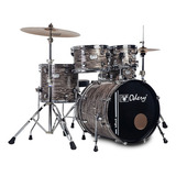 Bateria Acústica Odery Inrock Séries Lunar Tiger Bumbo 22