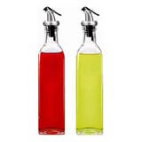 2 Aceiteras O Botellas Dispensadoras De Vinagretas 500 Ml