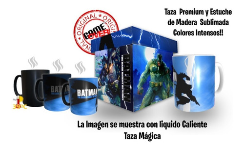 Taza Magica, Batman Returns, Con Estuche Madera