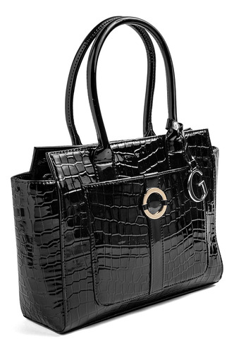 Bolsa Bgs 2290g-02 Para Mujer Color Negro E8