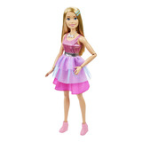 Barbie Large Dolls: Barbie Vestido Rosa 71 Cm