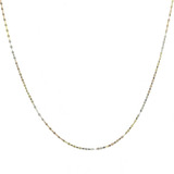 Cadena Grano De Cafe 1mm 40cm Oro 14k Kt / Regalo Niña Mujer