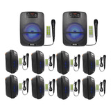 Link Bits Bocina Bluetooth Portatiles Recargable 6.5in 10pzs