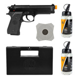 Pistola Airsoft Spring Kwc Beretta M92 + 4000 Bbs + Maleta