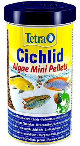 Alimento Tetra Cichlid Algae Mini Pellets 170g Con Spirulina