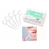 Palillo Hilo Seda Dental Diente Flosser Interdental 30 Unids