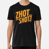 Remera Zhot Shotz Official Merchandise Naranja Y Blanco Algo