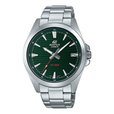 Reloj Casio Edifice Hombre Efv-140d-3a Lcal Barrio Belgrano Color De La Malla Plateado Color Del Bisel Plateado Color Del Fondo Verde