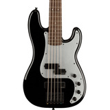 Bajo Electrico Activo Squier Contemporary 5 Cuerdas P Bass Acabado Del Cuerpo Brillante Color Negro Orientación De La Mano Diestro