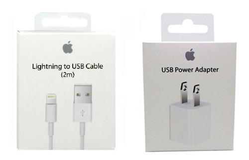 Cargador + Cable iPhone 2 Metros, Apple 5 6 7 8 X Lightning 