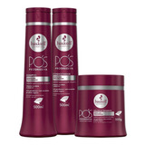  Kit Haskell Pós Progressiva Shampoo Condicionador E Mascara