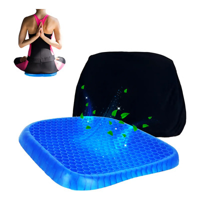 Cojín de gel silicon ergonomico Slim Company tipo panal para silla color azul | MercadoLibre