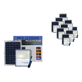 Reflector Led Solar 300w Exterior Control Remoto Ip66 10 Pzs