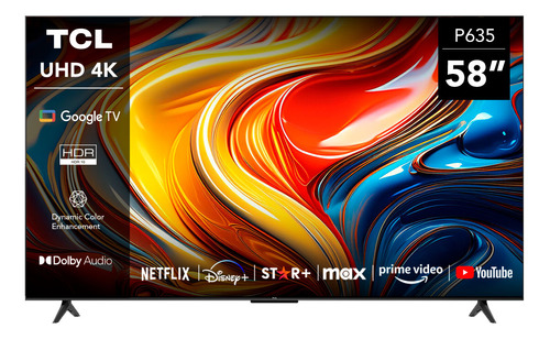 Led 58  Tcl 58p635 4k Hdr Smart Tv Google Tv