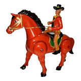 Vaquero Caballo Trotador Con Jinete Juguete Sonidos Y Galope