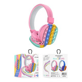 Auriculares 2 En 1 Ajustables Cabeza De Burbuja Pop It Silic