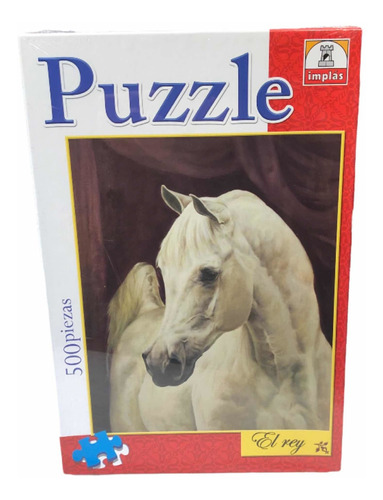 Rompecabezas Puzzle 500 Piezas Caballo Blanco El Rey  Implas