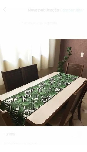 Trilho Para Mesa Em Jacquard 2,50 Metros + Brinde