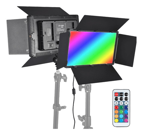 Painel Iluminador Led U800+ Rgb Bi-color 50w E Fonte Bivolt