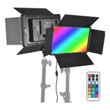Painel Iluminador Led U800+ Rgb Bi-color 50w E Fonte Bivolt