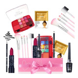 Kit Básico Make Up Para Adolescente Barato Com Caixa Laço 