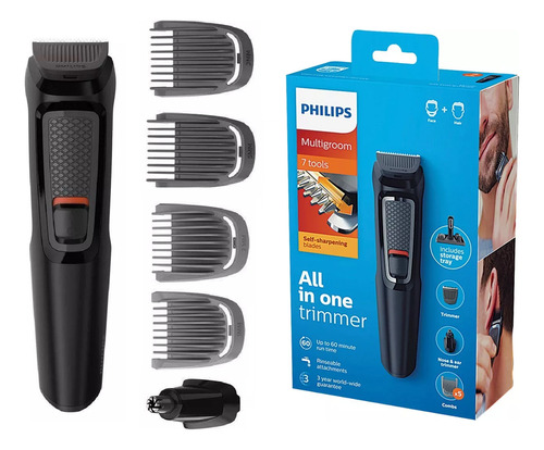 Aparador De Pelos Philips 6 Em 1 Mg3711/15 À Prova D'água