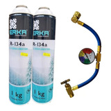 Kit Manguera Recarga 1/4x1/2 Manometro Refrigerante R134 2kg