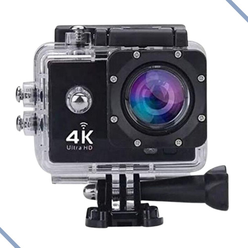 Câmera De Ação 4k Esportes Capacete Moto Mergulho Acessórios