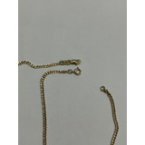 Pulseira De Ouro Grumet 18k Oca 2mm