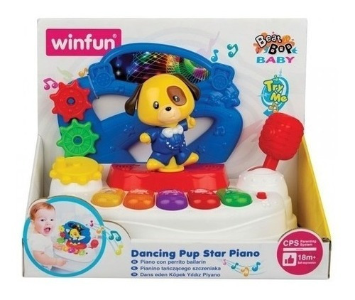 Piano Con Perrito Bailarin Con Luz Y Sonido 0796 Winfun