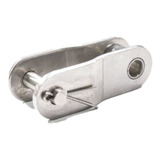 1 Medio Candado Para Cadena Acero Inox 100-ss 