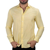 Camisa Ellus Classic Italian Amarela