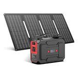 Batería Portátil Con Panel Solar Para Camping Y Emergencias