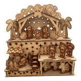 Nacimiento Mdf 3mm (armable) Pesebre, Niños Dios, Reyes, Etc