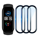 3 Micas Rígida Xiaomi Mi Band 5 Bisel Protección Completa