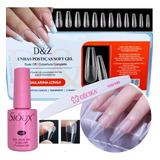  Kit Tip Gel Bailarina D&z Gecika Tip Unhas Softgel Speed 