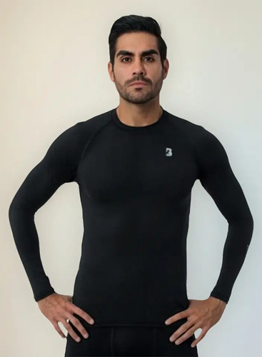 Playera Deportiva Dryfit Manga Larga Hombre Blacksecretsport