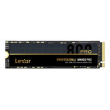 Ssd Lexar Nm800pro Professional Pcie M.2 2280 De 1 Tb - Lnm800p001t-rnnng Para Negro