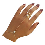 Inenimartj Pulsera De Anillo De Mano Para Mujer, Cadena De M