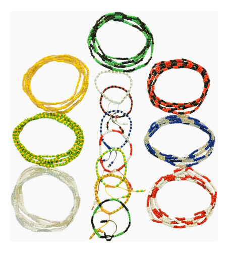 7 Collares 7 Pulseras, 7 Potencias Africanas Orula Santería