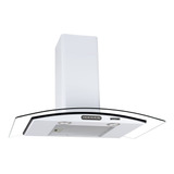 Coifa Parede Fogatti Vidro Curvo Duto Slim White 80cm Cor Branco 220v