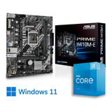 Mother Asus H410m-e + Cpu Intel I3-10105 Excelente