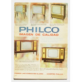 Televisores Philco Publicidad Antigua Mexicana De 1966 Papel