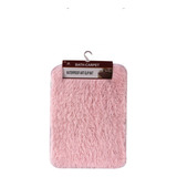 Alfombra Para Baño Felpudo Pelo Corto 40x60 Cm Color Rosa