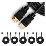 Lionx Paquete De 5 Cables Hdmi De Velocidad Universal De 6 P