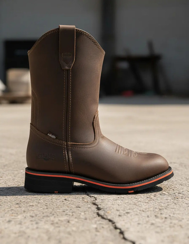 Bota Rodeo Vaquera Hombre Clásica Casquillo Piel Establo 975