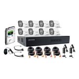 Kit Dvr 8ch+ Disco Duro 1tb + 8 Bullet Colorvu 2mp Lite