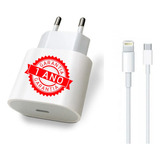 Cabo + Fonte Compatível iPhone SE X Xr 11 12 13pro Usb-c 20w