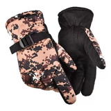 Guantes Moto Camuflado Termico Corderito Nieve Invierno -