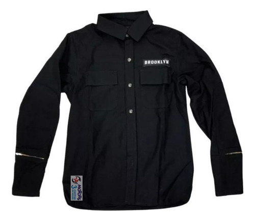 Jm Camisa Moto Protección Kvr Brooklyn Shamrock Sin Estampa